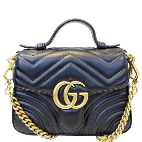 gucci gg marmont mini top handle bag 547260|GG Marmont large shoulder bag.